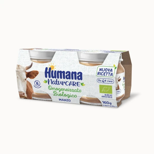 Humana Omogeneizzato di Manzo Biologico 2 x 80g