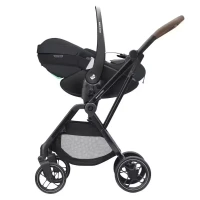 Maxi Cosi Seggiolino Auto Pebble 360 Pro R129 i-Size con Schienale Reclinabile, dalla nascita ai 15 mesi circa - Essential Graphite