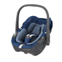 Maxi Cosi Seggiolino Auto Pebble 360 R129 i-Size Roteabile con Pannelli Areazione 40-83cm - Essential Blue