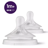 Philips Avent 2pz Tettarella Natural Response Flessibile con Fori Anticolica Taglia 3 1m+
