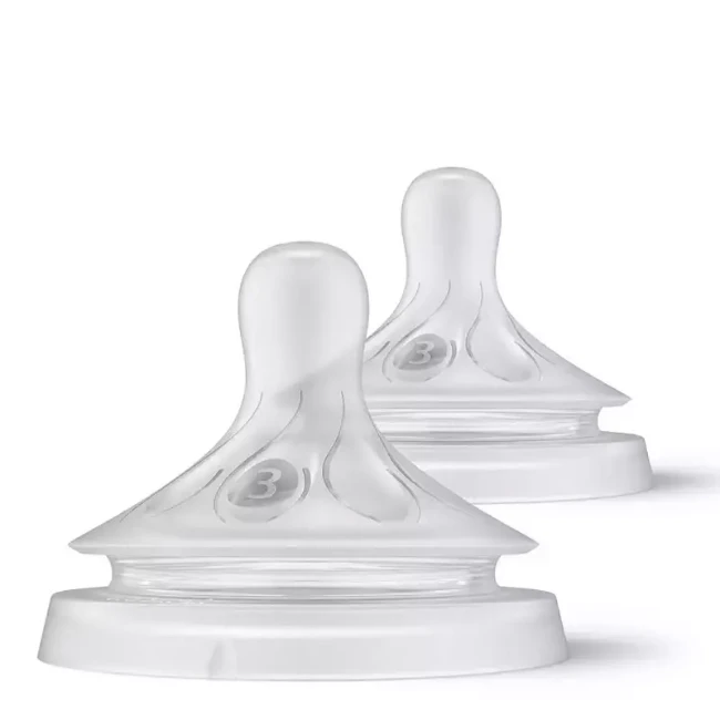 Philips Avent 2pz Tettarella Natural Response Flessibile con Fori Anticolica Taglia 3 1m+