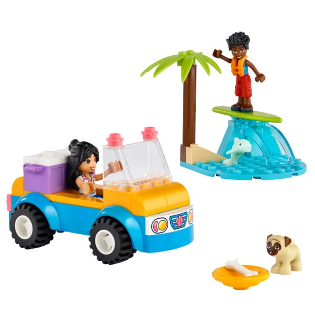 Paniate - LEGO Friends Divertimento sul Beach Buggy 41725. Divertimento in  spiaggia per bambini da 4 anni