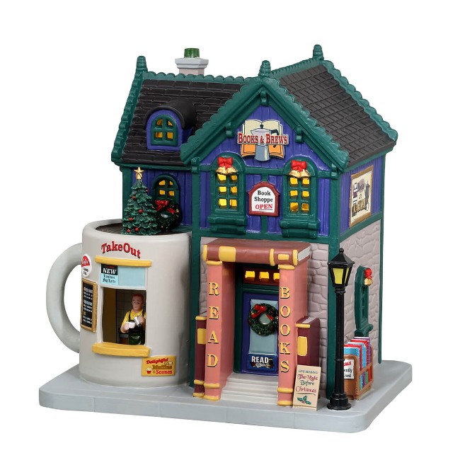 35038 Books And Brews Café Lemax
