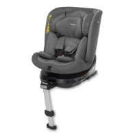 Foppapedretti Seggiolino Auto i-Turn i-Size Isofix con Base Girevole e Piede di Supporto - Grey