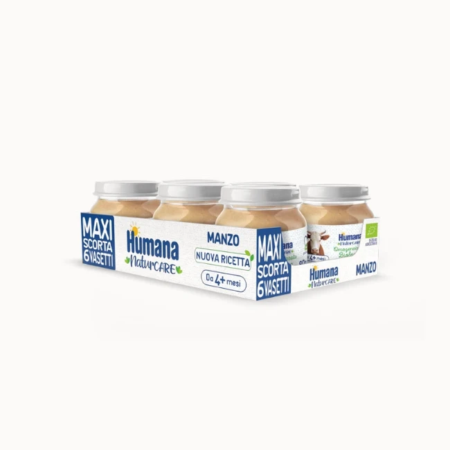 Humana Omogeneizzato di Manzo Biologico 6 x 80g