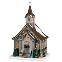 35066 Small Town Church Lemax