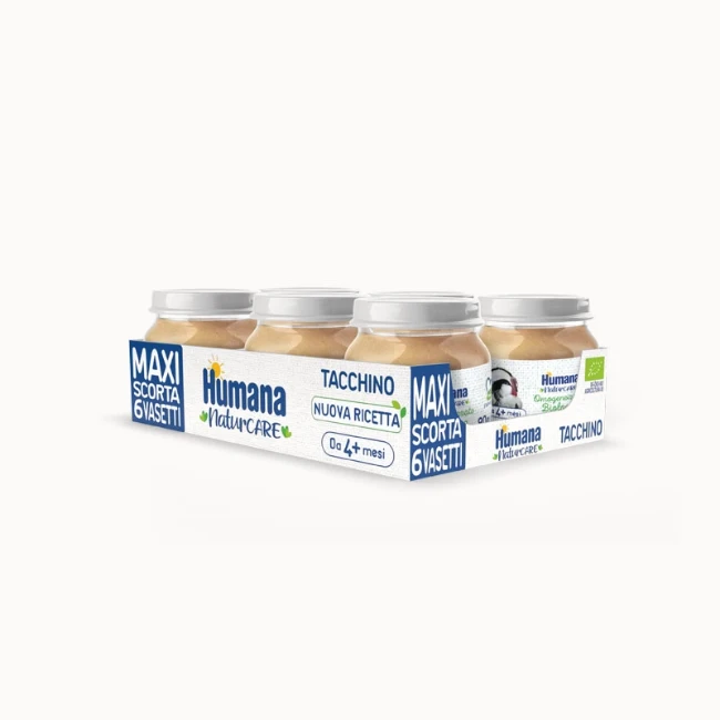 Humana Omogeneizzato di Tacchino Biologico 6 x 80g