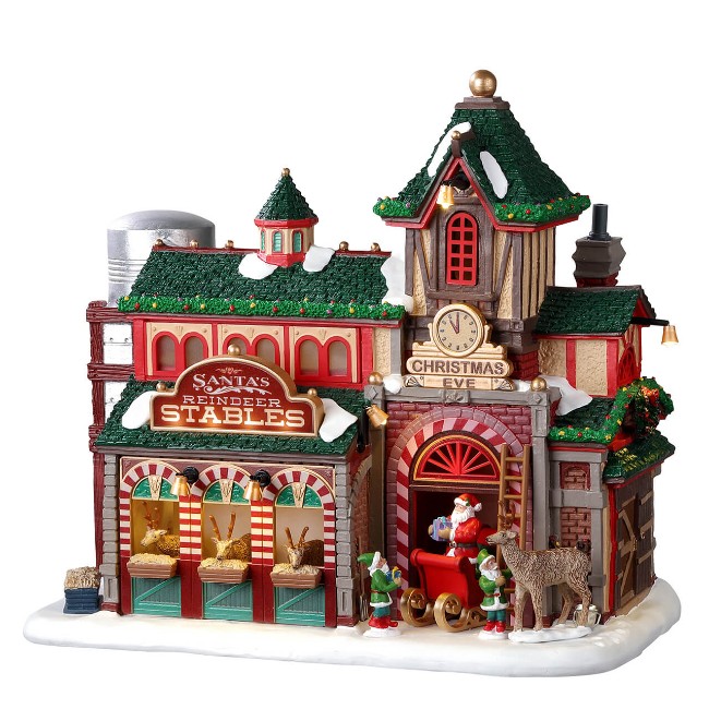 25926 Santa's Reindeer Stables Lemax