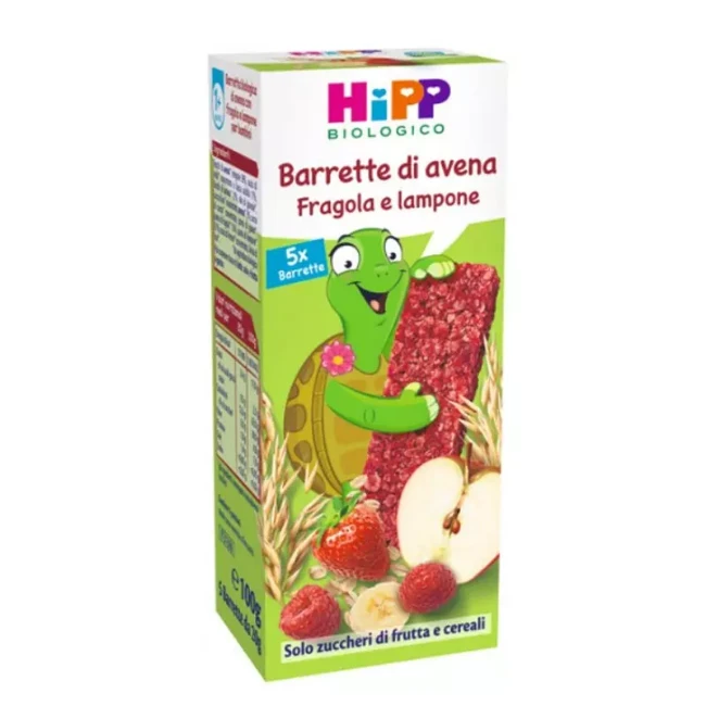 Hipp Barrette di Avena, Fragola e Lampone 5x20gr