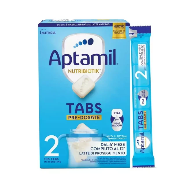 Aptamil Latte Crescita 2 in Tabs Pre-Dosate 105x4,8gr