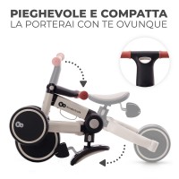 Kinderkraft Triciclo Pieghevole 4TRIKE Silver Grey