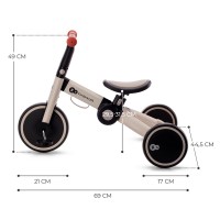 Kinderkraft Triciclo Pieghevole 4TRIKE Silver Grey