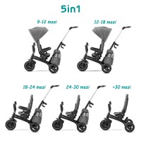 Kinderkraft Triciclo EASYTWIST Platinum Grey