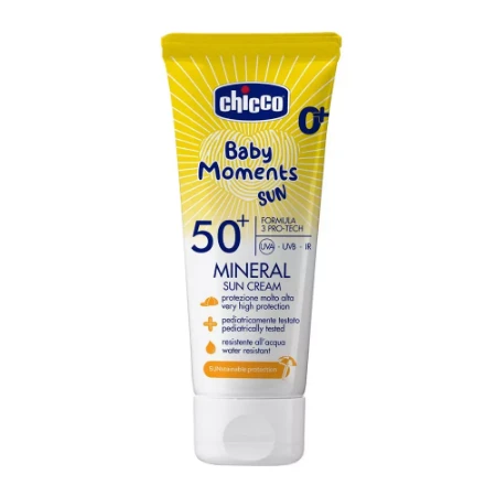 Chicco Crema Solare Mineral Baby Moment Resistente all'Acqua 75ml