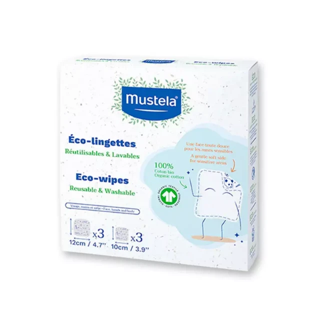 Mustela Salviette Riutilizzabili in Cotone 6pz