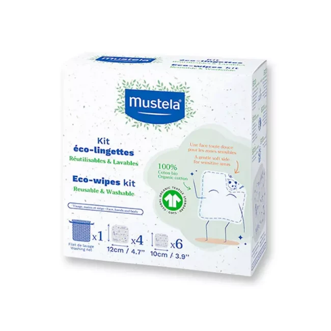 Mustela Salviette Riutilizzabili in Cotone 10pz