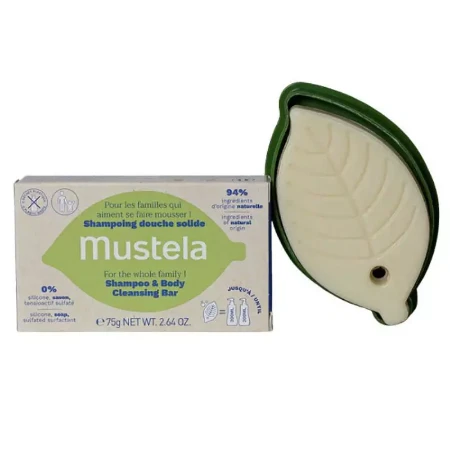 Mustela Shampoo e Detergente Solido per Corpo e Capelli 95gr