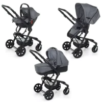 Foppapedretti Trio Up3 con Passeggino a Seduta Reversibile max 15kg, Navicella e Seggiolino Auto i-Size - Titano