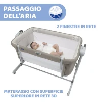 Chicco Culla Co-Sleeping Next2Me Magic Evo con Base Inclinabile e Pannello Estraibile