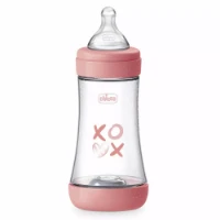 Chicco Biberon Perfect 5 con Valvola Anticolica 240ml - Rosa