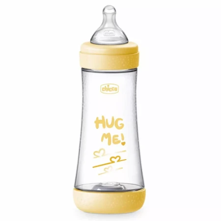Chicco Biberon Perfect 5 con Valvola Anticolica 300ml - Giallo