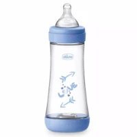 Chicco Biberon Perfect 5 con Valvola Anticolica 300ml - Azzurro
