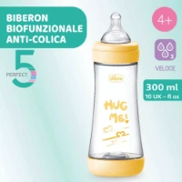 Chicco Biberon Perfect 5 con Valvola Anticolica 300ml 