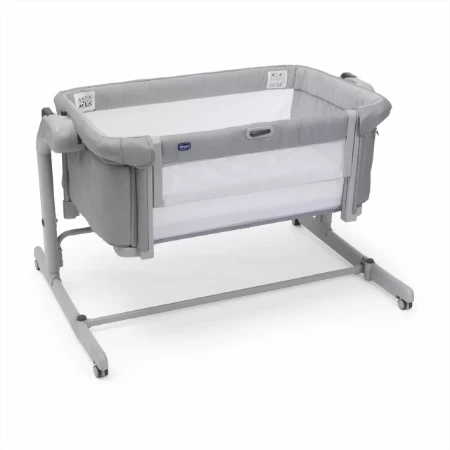 Chicco Culla Co-Sleeping Next2Me Magic Evo con Base Inclinabile e Pannello Estraibile - Grey Mist