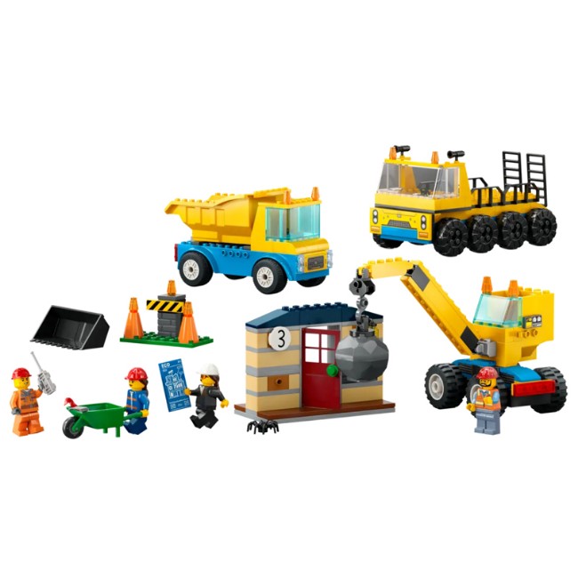 Paniate LEGO City Camion da Cantiere e Gru con Palla da