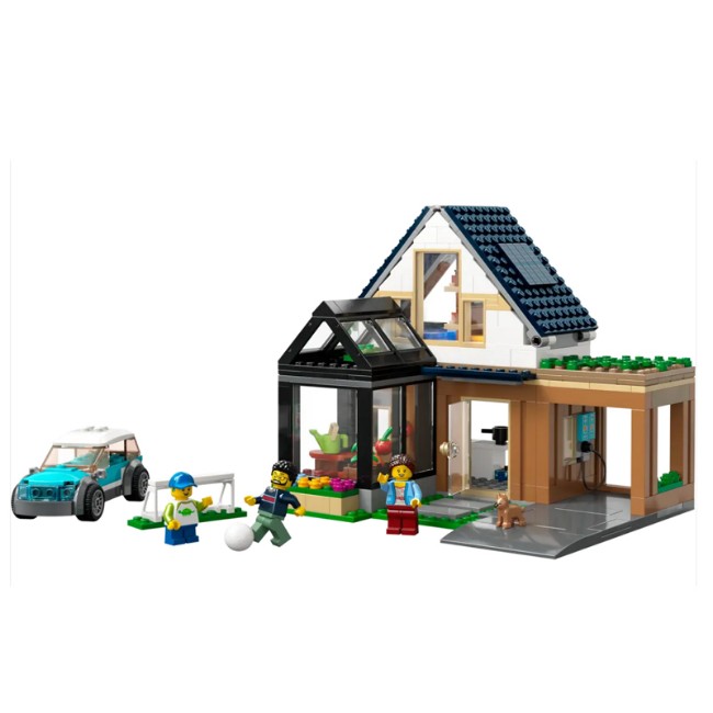 LEGO City Villetta Familiare e Auto Elettica 60398