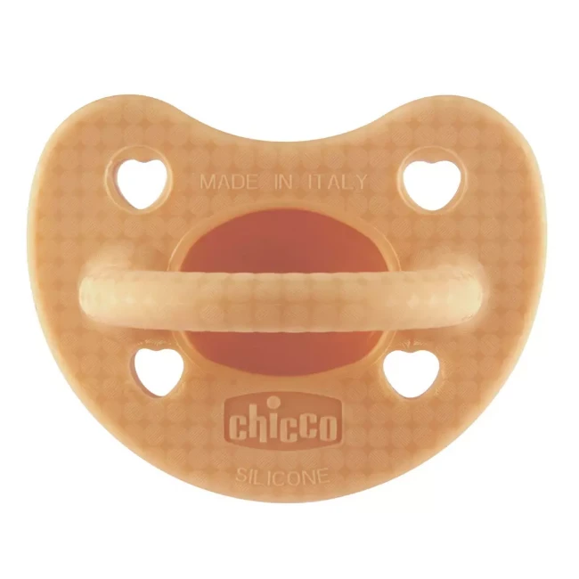 Chicco Ciuccio Luxe in Silicone 2-6m - Arancio