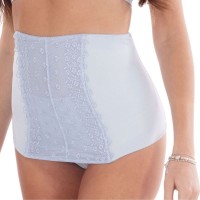 My Sanity Fascia Post Parto Modellante con Tulle Ricamato colore Azzurro - tg S, M, L, XL
