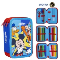 Cerdà Astuccio 3 Zip con Accessori Disney Mickey Mouse