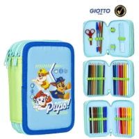Cerdà Astuccio 3 Zip con Accessori Paw Patrol Azzurro