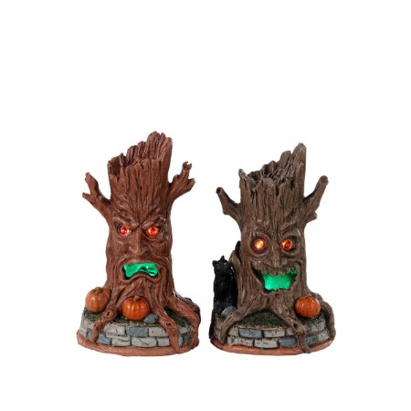 Lemax 34072 Haunted Tree Trunks Set Of 2