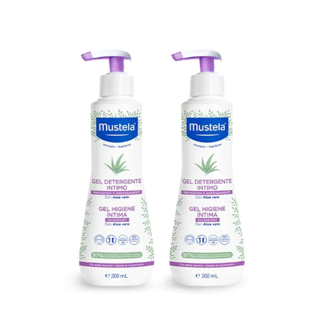 Mustela Gel Detergente Intimo Bipack pH Fisiologico - 2 Flaconi da 200ml 