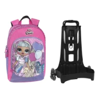 Panini Zaino Trolley Staccabile L.O.L Surprise O.M.G. Lilla/Rosa