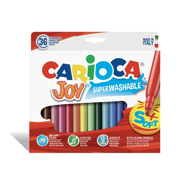 Carioca Pennarelli Punta Fine Joy 36 pezzi