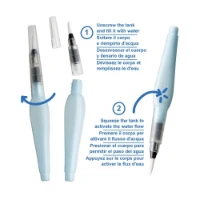 Carioca Pennelli Ricaricabili Water Brush 3 pezzi