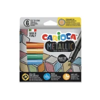 Carioca Pennarelli Metallic Punta Maxi 6 pezzi