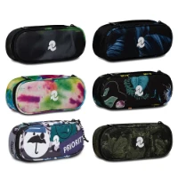 Portapenne Invicta Round Plus Viola - Bustina Scuola Con Elastici E Taschina Zip | Accessorio Zaino - Foto 4