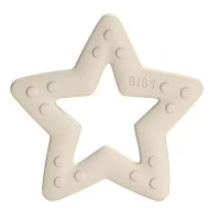 Bibs Massaggiagengive Baby Bitie Star per Neonato da 2 a 10 mesi - Stella Avorio