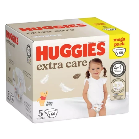 Huggie Extra Care 5 Mega Pack 11-25 kg - 66 pz
