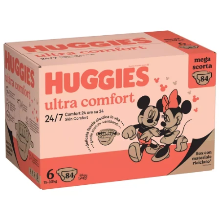 Huggies Ultra Comfort 6 Mega Pack 15-30kg - 84 pz