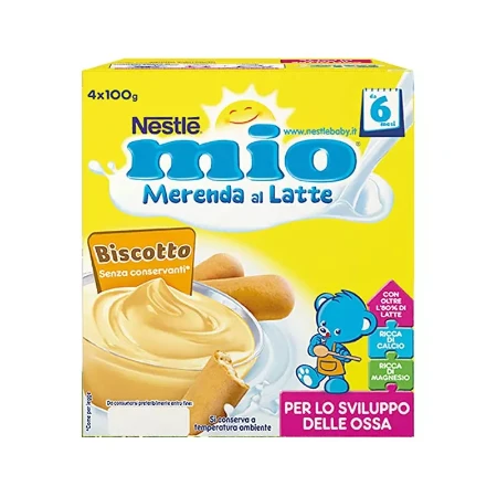 Nestlé Merenda Lattea al Biscotto 4x100gr