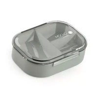 Nuvita Portamerenda Lunch Box con 3 Scomparti 490ml - Sage Green