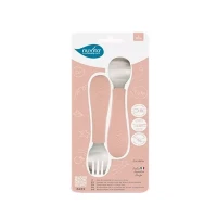 Nuvita Set Prime Posate in Acciaio con Manico - English Rose