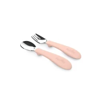 Nuvita Set Prime Posate in Acciaio con Manico - English Rose