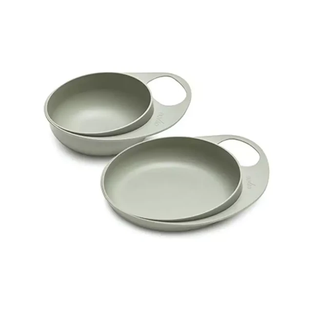 Nuvita Set 2pz Ciotola e Piatto Easy Eating - Green