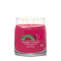Yankee Candle Signature Candela in Giara Media Sparkling Winterberry 50 Ore